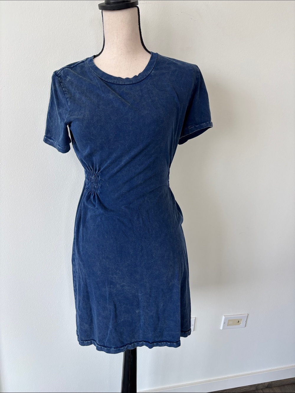 Cloth ...Classic Navy Short Sleeve Casual Dress